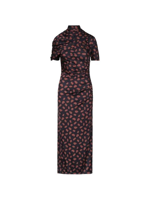 Johanna Ortiz Serene Safari printed midi dress - Black - zdjęcie produktu nr 1