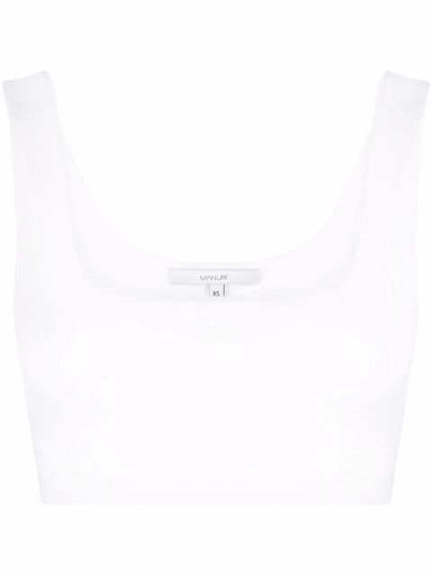 MANURÍ Miss Jane sleeveless cropped top - White - zdjęcie produktu nr 1