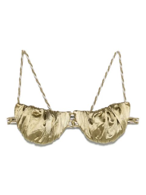 Isa Boulder Tiny Twist bikini top - Green - zdjęcie produktu nr 1