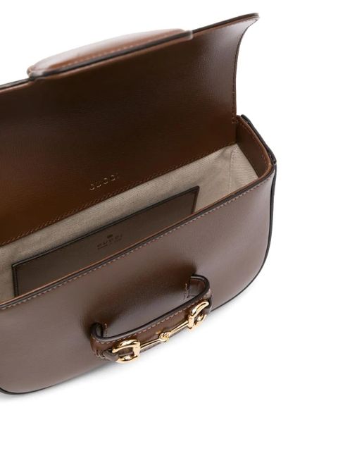 Gucci mini Horsebit 1955 shoulder bag - Brown