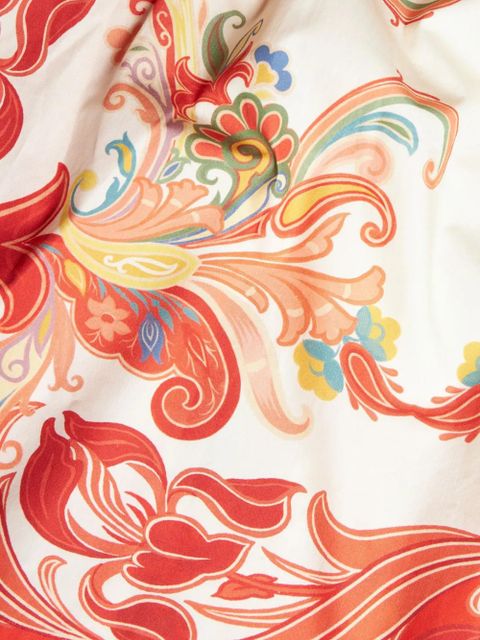 ETRO paisley-print shirt dress - Red