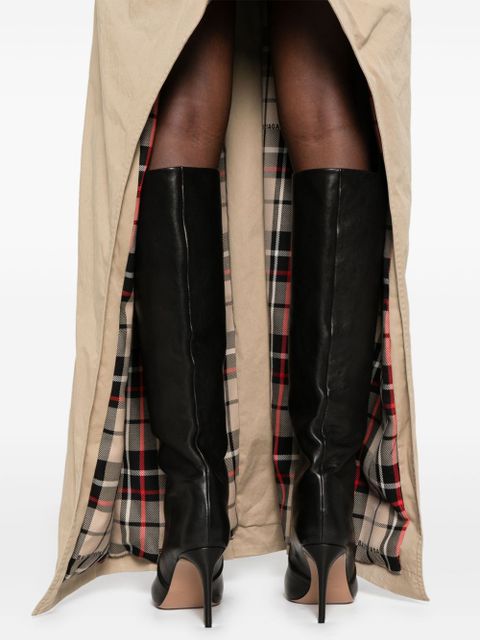 Balenciaga deconstructed-design trench coat - Neutrals