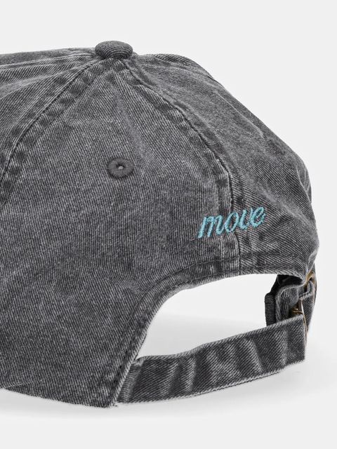 JOYINME czapka z daszkiem jeansowa Radiance kolor szary z aplikacją Radiance