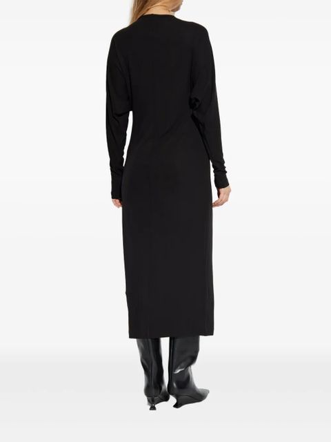 ANINE BING Mathilde long-sleeve midi dress - Black