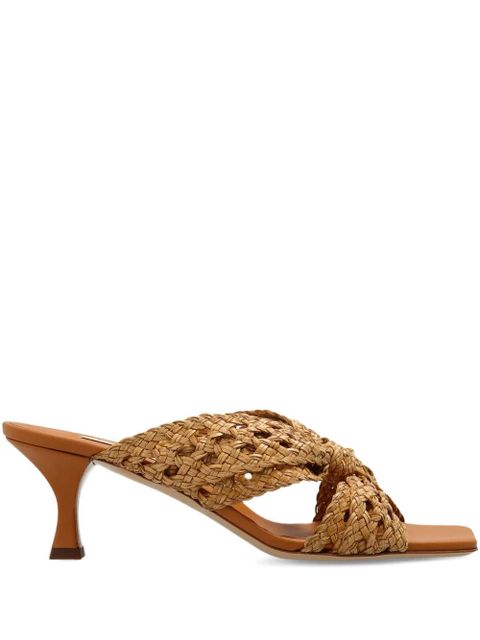 Casadei 50mm Damier Versilia Geraldine mules - Neutrals - zdjęcie produktu nr 1