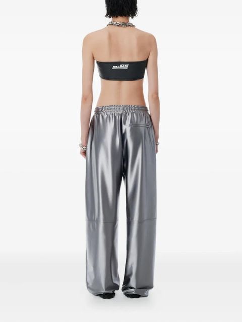 Alexander Wang satin track pants - Silver