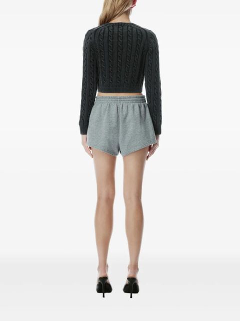 Alexander Wang logo-print shorts - Grey