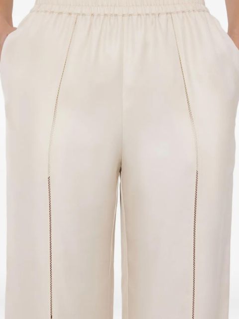 LouLou de Saison LARS lace-stitch trousers - Neutrals