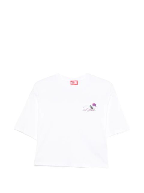 Diesel T-Cropyn floral T-shirt - White - zdjęcie produktu nr 1