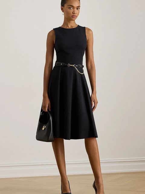 Lauren Ralph Lauren sukienka kolor czarny mini rozkloszowana 200980935 - zdjęcie produktu nr 1