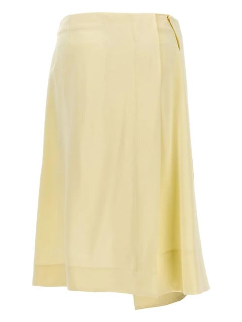 Jil Sander wrap midi skirt - Yellow