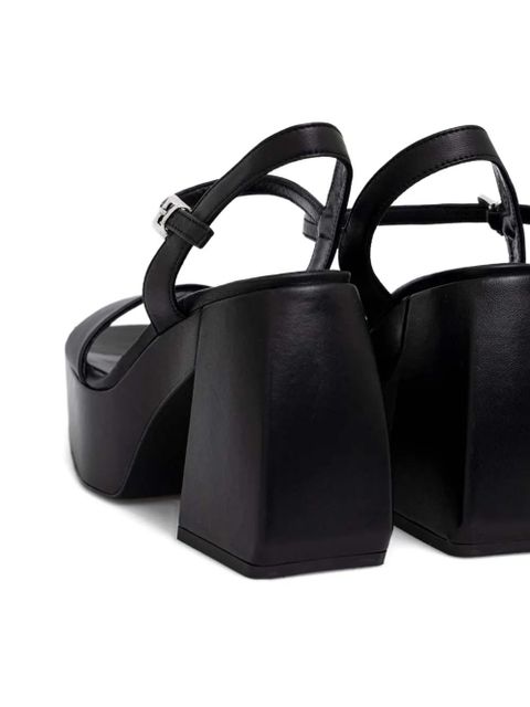 PINKO 120mm platform heeled sandals - Black