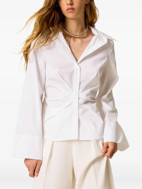 TWINSET draped button-down shirt - White - zdjęcie produktu nr 2