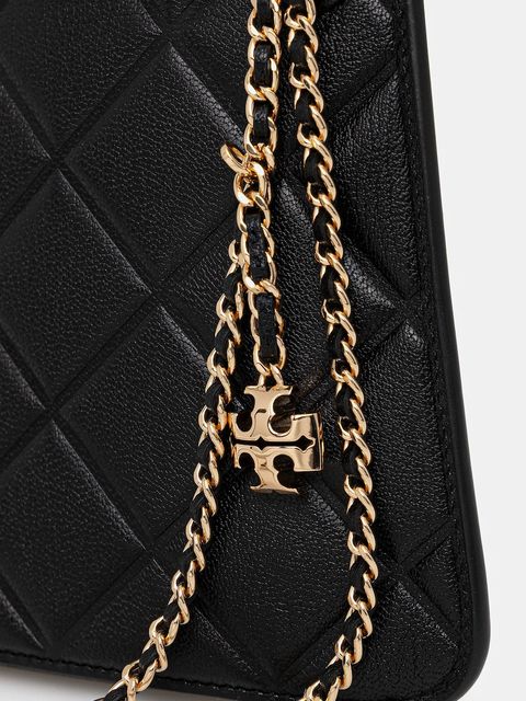 Tory Burch torebka skórzana Fleming kolor czarny 176623-001