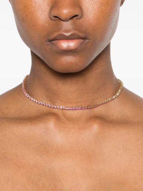 Swarovski Matrix tennis round-cut necklace - Gold - zdjęcie produktu nr 2