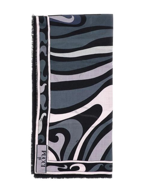 PUCCI abstract-print scarf - Black - zdjęcie produktu nr 1