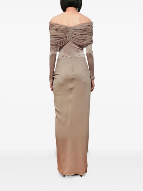 Christopher Esber Sonora off-the-shoulder dress - Neutrals