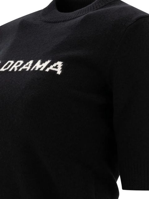 Max Mara No Drama short-sleeves sweater - Black