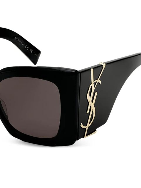Saint Laurent Eyewear Blaze geometric-frame sunglasses - Black