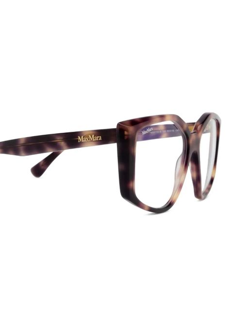 Max Mara Eyewear tortoiseshell-effect glasses - Brown