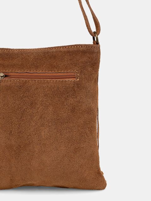 Answear.LAB torebka zamszowa kolor brązowy - zdjęcie produktu nr 2