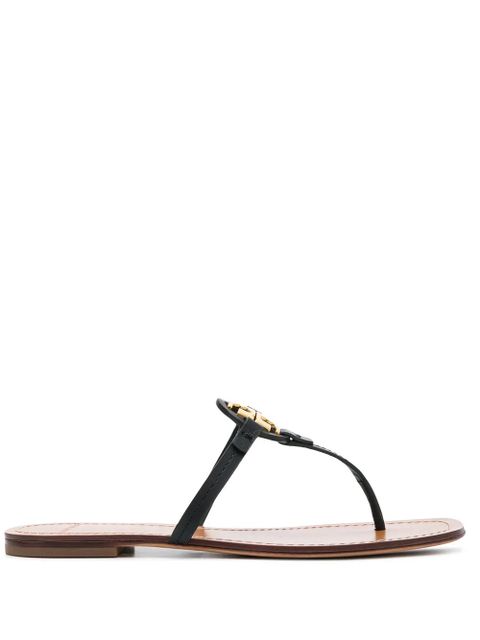 Tory Burch T-medallion flat sandals - Black - zdjęcie produktu nr 1
