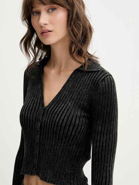 Guess Originals kardigan damski kolor czarny lekki W5YR42 Z2YJ2