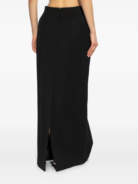Balenciaga wool maxi skirt - Black