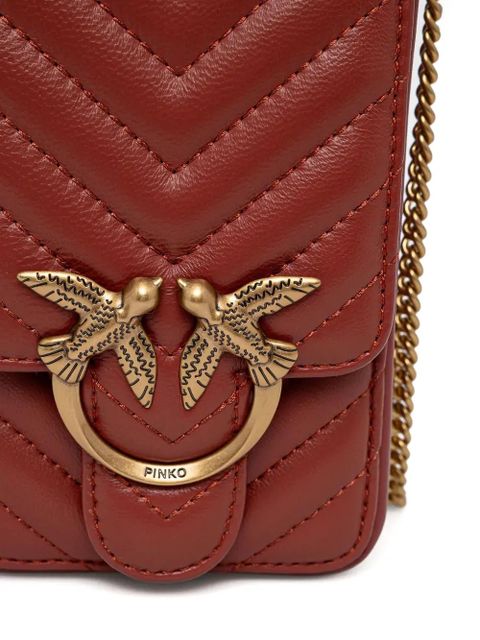 PINKO Love One smartphone bag - Red