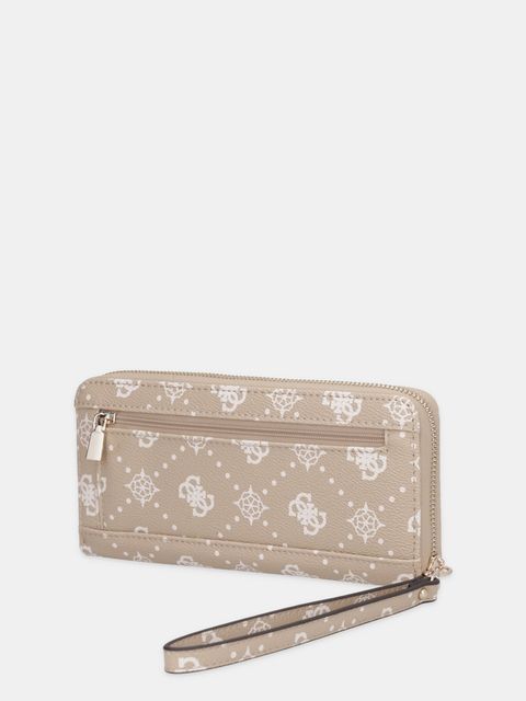 Guess portfel SILIA damski kolor beżowy SWGP98 90146