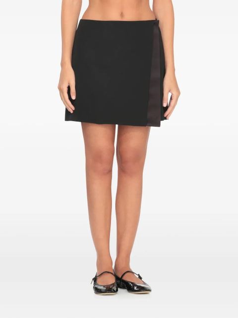 Casablanca wool wrapped skirt - Black