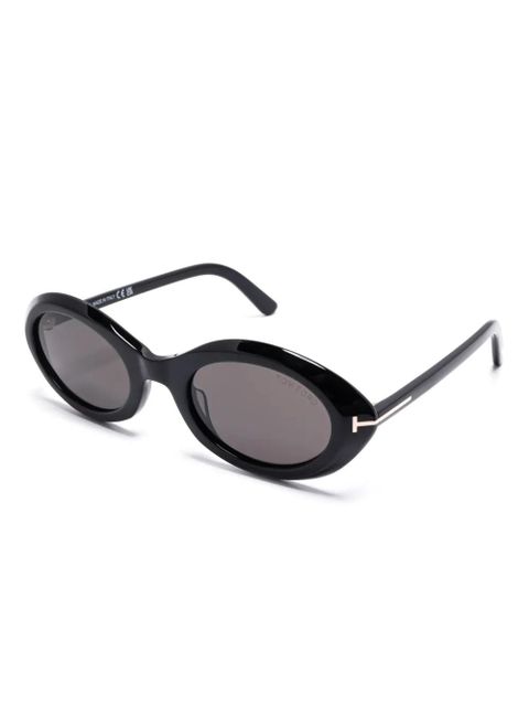 TOM FORD Eyewear Carmen Oval Sunglasses - Black - zdjęcie produktu nr 2
