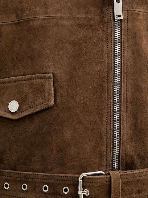 Gestuz ramoneska zamszowa