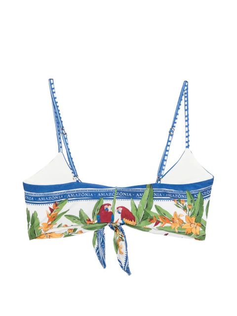 FARM Rio tie tropical destination off-white swimsuit - Blue - zdjęcie produktu nr 2