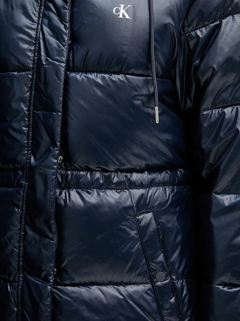 Calvin Klein Jeans kurtka kolor granatowy zimowa LV047D506G