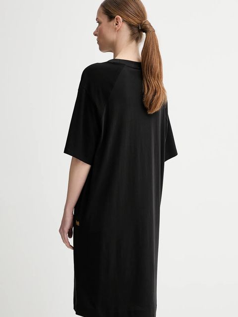 G-Star sukienka bawełniana kolor czarny mini oversize D26084-336