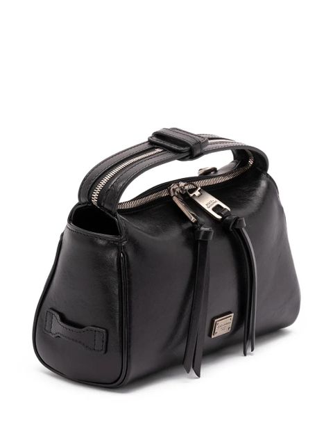 Dolce & Gabbana zip-fastening leather tote bag - Black