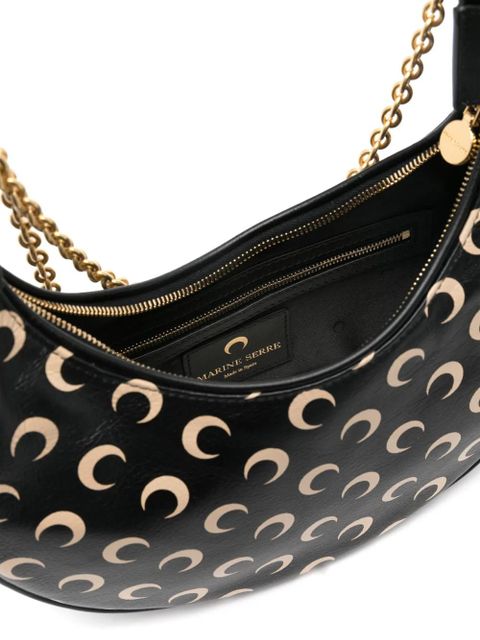 Marine Serre mini Eclips shoulder bag - Black