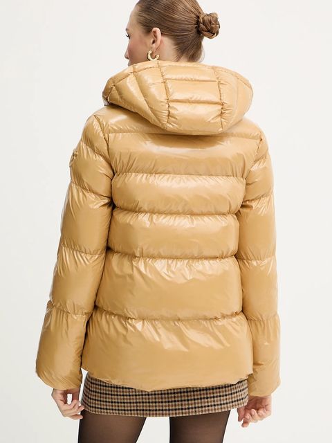 Pinko kurtka kolor beżowy zimowa 101597 A2P7