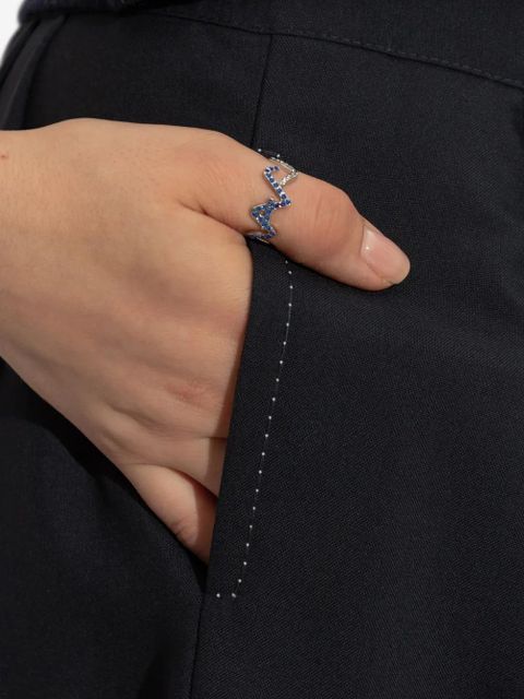 Marni crystal-embellished ring - Blue - zdjęcie produktu nr 1