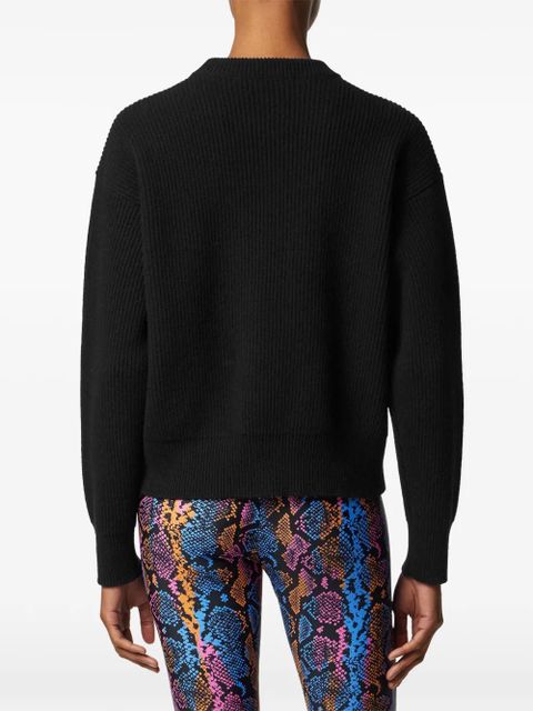 Versace embroidered sweater - Black