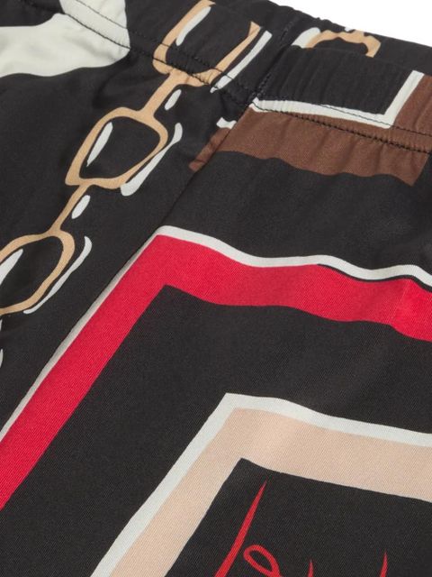 PUCCI Istrice-print tights - Black