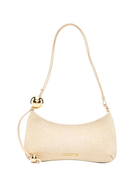 Jacquemus Le Bisou Perle croc-effect shoulder bag - Neutrals - zdjęcie produktu nr 1