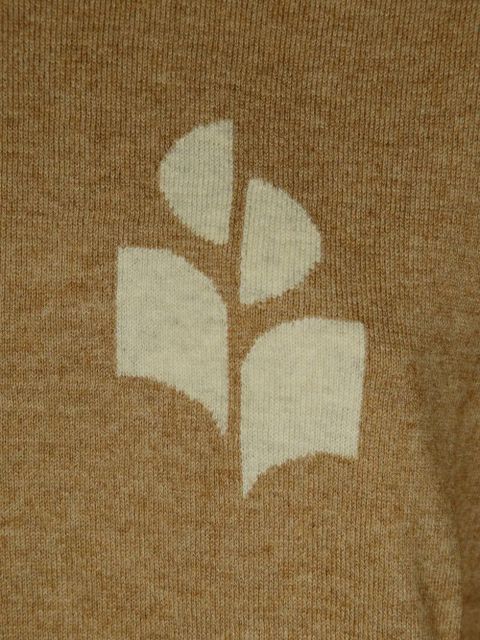 MARANT ÉTOILE Marisans logo-jacquard jumper - Brown