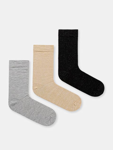 Answear.LAB skarpetki 3-pack kolor żółty - zdjęcie produktu nr 1