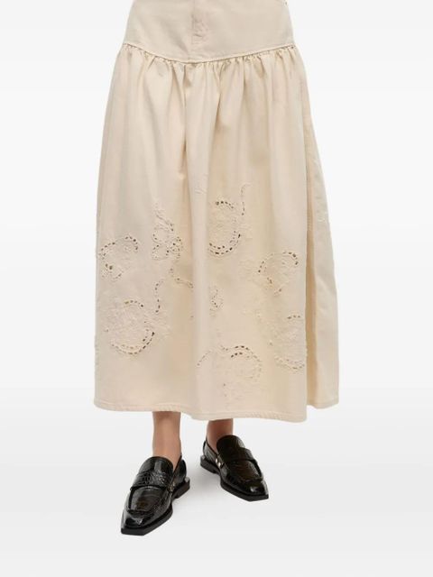 GANNI square-toe loafers - Black