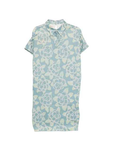 Marni floral collar dress - Blue - zdjęcie produktu nr 1