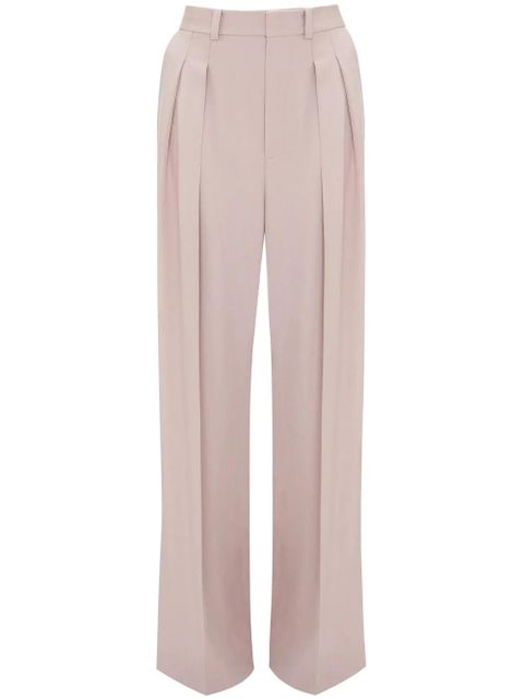 Victoria Beckham double-pleat wide-leg trousers - Pink - zdjęcie produktu nr 1