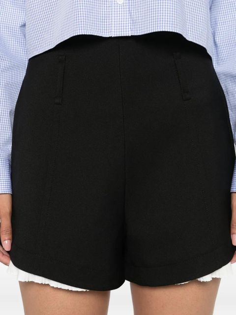 SANDRO high-waisted shorts - Black