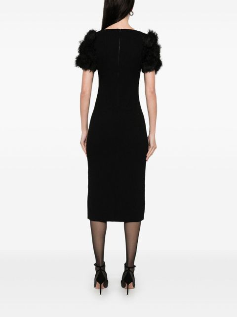 Givenchy pompom-detail midi dress - Black